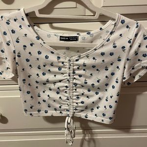 Shein cropped shirt